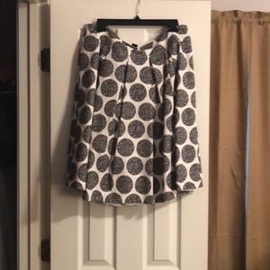 White skirt with black dots